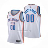 Camiseta Oklahoma City Thunder Personalizada Association 2020-21 Blanco