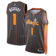 Camiseta Orlando Magic Tracy Mcgrady NO 1 Ciudad 2021-22 Marron