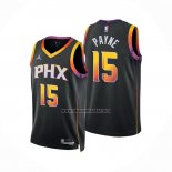 Camiseta Phoenix Suns Cameron Payne NO 15 Statement 2022-23 Negro