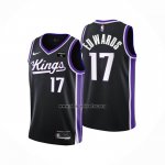 Camiseta Sacramento Kings Kessler Edwards NO 17 Icon 2023-24 Negro