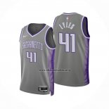 Camiseta Sacramento Kings Trey Lyles NO 41 Ciudad 2022-23 Gris