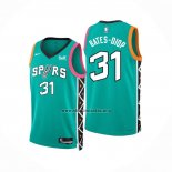 Camiseta San Antonio Spurs Keita Bates-Diop NO 31 Ciudad 2022-23 Verde