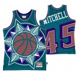 Camiseta Utah Jazz Donovan Mitchell NO 45 Mitchell & Ness Big Face Azul