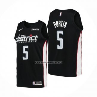 Camiseta Washington Wizards Bobby Portis NO 5 Ciudad 2018-19 Negro