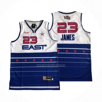 Camiseta All Star 2006 LeBron James NO 23 Azul Blanco