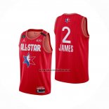 Camiseta All Star 2020 Los Angeles Lakers Lebron James NO 2 Rojo