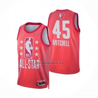 Camiseta All Star 2022 Utah Jazz Donovan Mitchell NO 45 Granate