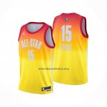 Camiseta All Star 2023 Denver Nuggets Nikola Jokic NO 15 Naranja