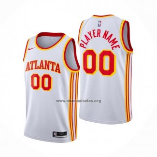 Camiseta Atlanta Hawks Personalizada Association 2020-21 Blanco