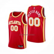 Camiseta Atlanta Hawks Personalizada Icon 2020-21 Rojo