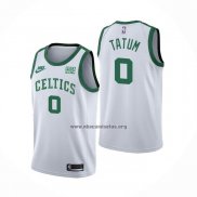 Camiseta Boston Celtics Jayson Tatum NO 0 75th Anniversary Blanco