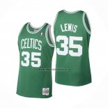 Camiseta Boston Celtics Reggie Lewis NO 35 Mitchell & Ness 1987-88 Verde