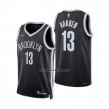 Camiseta Brooklyn Nets James Harden NO 13 Icon 2021-22 Negro