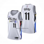 Camiseta Brooklyn Nets Kyrie Irving NO 11 Ciudad 2022-23 Blanco