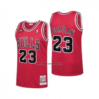 Camiseta Chicago Bulls Michael Jordan NO 23 1997-98 NBA Finals Mitchell & Ness Rojo