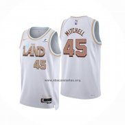 Camiseta Cleveland Cavaliers Donovan Mitchell NO 45 Ciudad 2022-23 Blanco