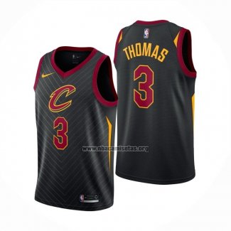 Camiseta Cleveland Cavaliers Isaiah Thomas NO 3 Statement Negro