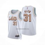 Camiseta Cleveland Cavaliers Jarrett Allen NO 31 Ciudad 2022-23 Blanco