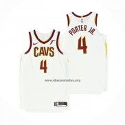 Camiseta Cleveland Cavaliers Kevin Porter Jr. NO 4 Association Autentico Blanco