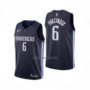 Camiseta Dallas Mavericks Kristaps Porzingis NO 6 Statement 2019-20 Azul