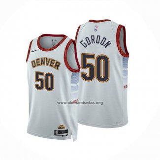 Camiseta Denver Nuggets Aaron Gordon NO 50 Ciudad 2022-23 Blanco