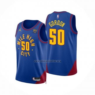 Camiseta Denver Nuggets Aaron Gordon NO 50 Statement 2022-23 Azul