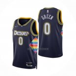 Camiseta Denver Nuggets JaMychal Green NO 0 Ciudad 2021-22 Azul