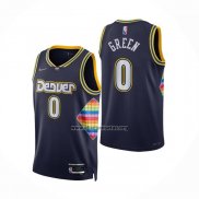 Camiseta Denver Nuggets JaMychal Green NO 0 Ciudad 2021-22 Azul