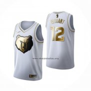 Camiseta Golden Edition Memphis Grizzlies Ja Morant NO 12 Blanco