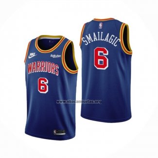 Camiseta Golden State Warriors Alen Smailagic NO 6 75th Anniversary Azul