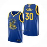 Camiseta Golden State Warriors Stephen Curry NO 30 Icon 2022 NBA Finals Azul