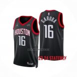 Camiseta Houston Rockets Usman Garuba NO 16 Statement 2023-24 Negro