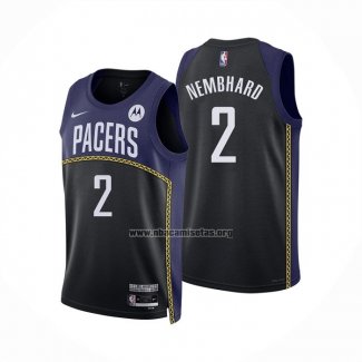 Camiseta Indiana Pacers Andrew Nembhard NO 2 Ciudad 2022-23 Azul