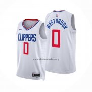 Camiseta Los Angeles Clippers Russell Westbrook NO 0 Association 2022-23 Blanco