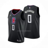 Camiseta Los Angeles Clippers Russell Westbrook NO 0 Statement 2022-23 Negro