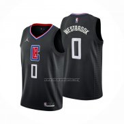 Camiseta Los Angeles Clippers Russell Westbrook NO 0 Statement 2022-23 Negro