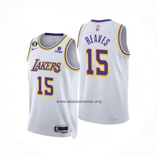 Camiseta Los Angeles Lakers Austin Reaves NO 15 Association 2022-23 Blanco