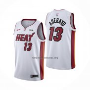 Camiseta Miami Heat Bam Adebayo NO 13 Association Blanco