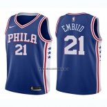 Camiseta Nino Philadelphia 76ers Joel Embiid NO 21 Icon 2017-18 Azul
