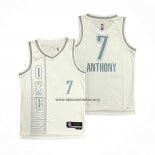 Camiseta Oklahoma City Thunder Carmelo Anthony NO 7 Ciudad 2021-22 Blanco