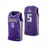 Camiseta Sacramento Kings De'Aaron Fox NO 5 Icon 2020-21 Violeta