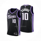 Camiseta Sacramento Kings Domantas Sabonis NO 10 Icon 2023-24 Negro