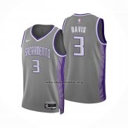 Camiseta Sacramento Kings Terence Davis NO 3 Ciudad 2022-23 Gris