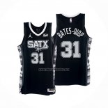 Camiseta San Antonio Spurs Keita Bates-Diop NO 31 Statement 2022-23 Negro