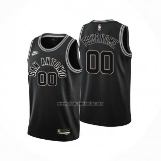 Camiseta San Antonio Spurs Personalizada Classic 2022-23 Negro