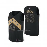 Camiseta Toronto-Raptors Pascal Siakam NO 43 Ciudad Negro