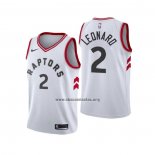 Camiseta Toronto Raptors Kawhi Leonard NO 2 Association 2018 Blanco