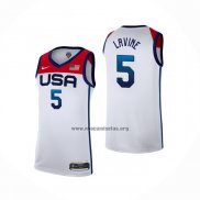 Camiseta USA 2021 Zach LaVine NO 5 Blanco