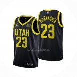 Camiseta Utah Jazz Lauri Markkanen NO 23 Statement 2022-23 Negro