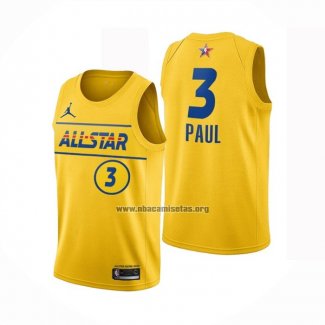 Camiseta All Star 2021 Phoenix Suns Chris Paul NO 3 Oro